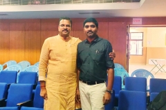 “EX CBI officer J.D Lakshmi narayanagaru” met young scientist Pavan and he visit all his innovations and gave best appreciations. at Moram(village).